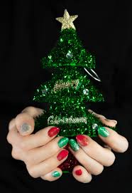 christmas tree nails deck your nails