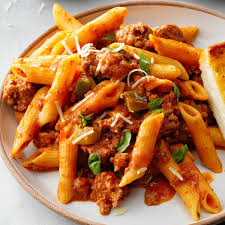 pressure cooker penne with meat sauce