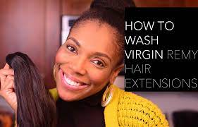 how to wash virgin remy hair extensions
