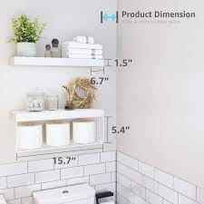Wood Bathroom Shelves