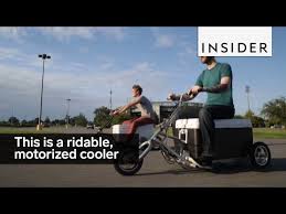 this is a rideable motorized cooler