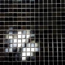 Shimmer Black Mosaic Wall Tile 330mm X