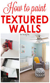 how to paint textured walls