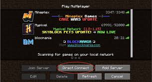 The ip address for the java mineplex server is us.mineplex.com / mineplex.com and eu.mineplex.com. How To Play Multiplayer On Minecraft Minecraft Station