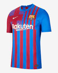 While culés are not unfamiliar with the design, as it was leaked quite a while ago, it is the first time that the kit is seen on the players. F C Barcelona 2021 22 Stadium Home Men S Football Shirt Nike Ae
