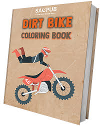 Motorbike colouring pages for kids. Dirt Bike Coloring Book For Kids Printable Pages To Color