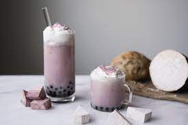 taro milk tea recipe w tapioca pearls