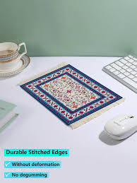 vine rug style velvet mouse pad