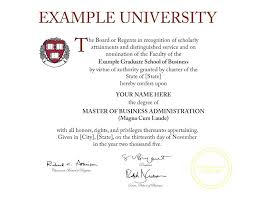 Masters Degree Certificate Template Master Diploma Templates