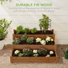 Wooden Raised Garden Bed Planter Kit