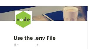 06 use the env file basic node and