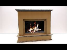 Cardboard Decorative Fireplace Out