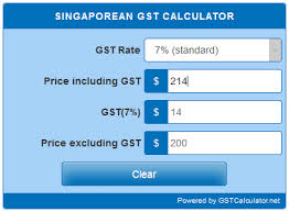 singaporean gst calculator