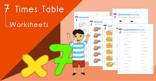 7 times table worksheets pdf
