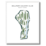 Buy the best printed golf course Bellport Country Club, New York ...