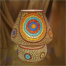 Beautiful Mosaic Glass Table Lamp