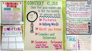 14 context clues anchor charts for the