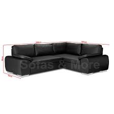 enzo faux leather corner sofa bed with