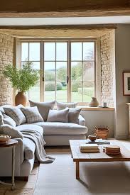 Serenity Of A Cozy Neutral Living Room