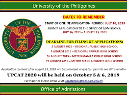 Please be reminded that the confirmation period is from july 15 to 30, 2021. Dates To Remember Start Of Online Upcat U P System Facebook