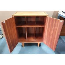 a g plan style vinyl record storage cabinet