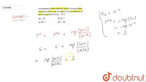 buffer solution of ph 6