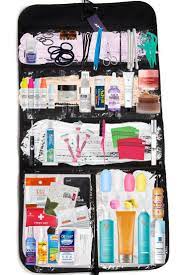 to organize your travel toiletry bag