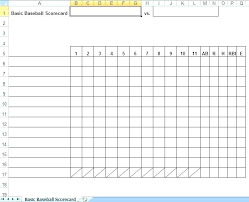 Basketball Game Score Sheet Template Baseball Box Scores