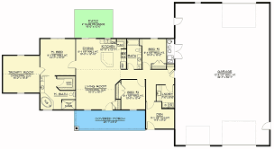 3 Bed Country Ranch Plan With Oversized