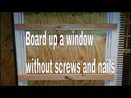 How To Board Up A Window Or Door Easy