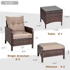sobaniilo outdoor furniture 5 pieces
