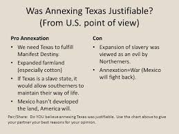 Expansion Into Texas Learning Objective Examine The Reasons