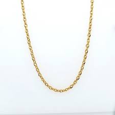 22k yellow gold 21 loop link chain