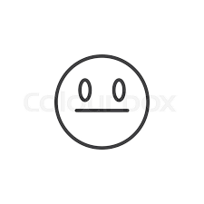 Copy and paste keyboard over 3,342 emojis to use on facebook, twitter, instagram, google, skype, slack, snapchat, github, whatsapp, iphone, samsung and more! Neutral Face Emoji Line Icon Linear Stock Vector Colourbox