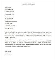 termination of services letter 11
