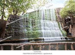 Waterfall At Rock Garden By Nek Chand