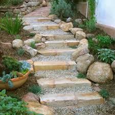 Stone And Pea Gravel Steps Home Design