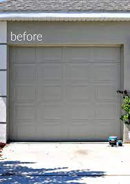 Wood Painted Garage Doors First Home