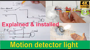 The cable marked supply is connected to the other cable 'light' is connected to the light fitting. How To Install An Infrared Motion Detector Sensor For A Light Explained And Installed Youtube