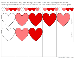 Heart Pattern Free Printable For Valentines Day