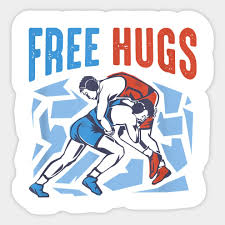 free hugs funny wrestling gifts for