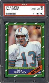5 out of 5 stars 1986 Topps Dan Marino Psa Cardfacts