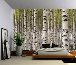 Birch Tree Forest Large Wall Mural Self