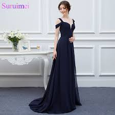 Us 50 0 50 Off New Arrival Bariano Ocean Of Elegance Navy Blue Color Chiffon Long Events Prom Dress Women Gown In Prom Dresses From Weddings