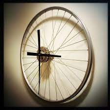 bike wheel clock bicycle wheel clock