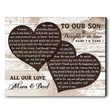 personalized wedding gifts for son and
