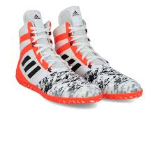 Details About Adidas Mens Flying Impact Wrestling Shoes Black Orange White Sports Breathable