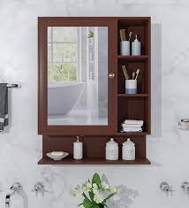 brown engineered wood bathroom cabinet
