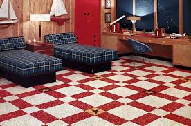 checkerboard patterned floors from