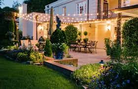 string lighting for patios